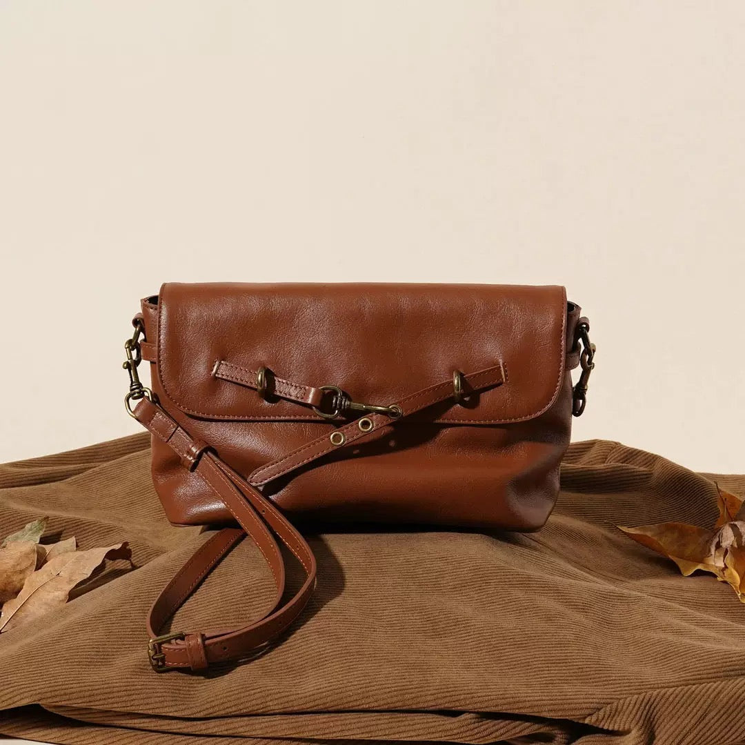 2410 flap small size women niche handbag