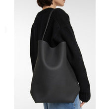 T025 Genuine leather soft bucket handbag