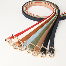 T006 Genuine leather pin buckle belt